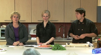 Image of Carroll Collins guest hosting the ELLICSR Kitchen class