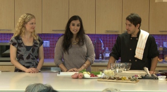 Image of Nadia Wasti guest hosting the ELLICSR Kitchen class