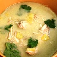 Image of Creamy Avocado Chicken Soup