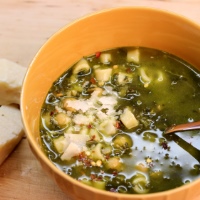 Image of Green Pasta e Fagioli recipe