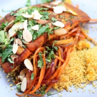 Image of Moroccan Salmon with Apricot Couscous