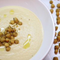 Image of Lemon Garlic Chickpea Soup