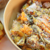 Image of Roasted Sweet Potato Salad with Dill Yogurt Dressing recipe