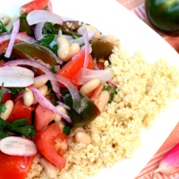 Image of Summer Bulgur Fattoush Salad