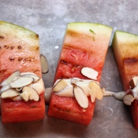 Image of Grilled Watermelon with Maple Tofu Whip