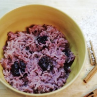 Image of Dark Cherry and Coconut Rice Pudding