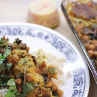 Image of Oven Roasted Squash and Chickpea Curry