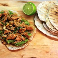 Image of Pulled Orange Chicken Avocado Toasts 