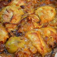 Image of Sticky Peach Braised Chicken