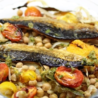 Image of oven roasted mackerel