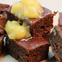 Image of the Cocoa Zucchini Bread with Vanilla Peach Marmalade