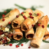 Image of Crispy Phyllo Cigars with Quinoa & Feta.