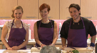 Image of Libby Znaimer guest hosting the ELLICSR Kitchen class