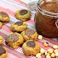 Image of chocolate pumpkin cookies recipe.