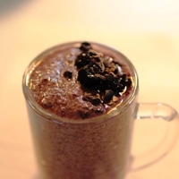 Image of ChocoSol's Blueberry & Cacao Smoothie.