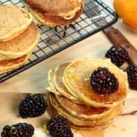 Image of Orange Ricotta Oat Pancakes