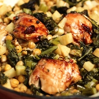 Image of Sticky Chicken & Chickpea Cassoulet