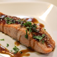 Image of Rose Reisman's Baked Salmon with Teriyaki Hoisin Sauce.