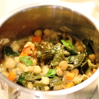 Image for Braised Chickpeas with Kale & Porcini.