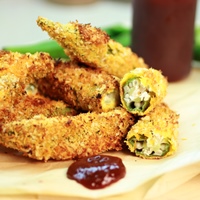 Image of Crispy Coconut Okra Poppers