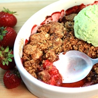 Image of strawberry crumble