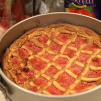Image of the Strawberry Rhubarb & Ricotta Crostata