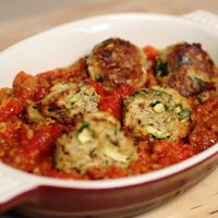 Image of Braised Lentils with Crispy Parsnip Croquettes.