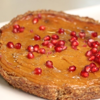 Image of Maple Sweet Potato Pie with Brazil Nut Crust.