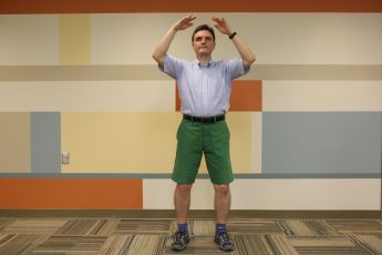 Photo of Yuri Grevstev performing ​Qigong