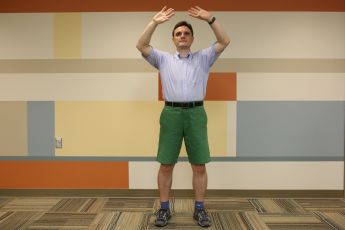 Photo of Yuri Grevstev performing ​Qigong