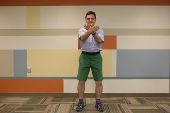 Photo of Yuri Grevstev performing ​Qigong