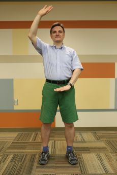Photo of Yuri Grevstev performing ​Qigong