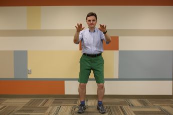 Photo of Yuri Grevstev performing ​Qigong