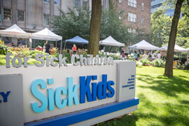 Image of farmers' market at Sick Kids