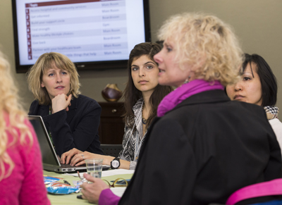 Image of a group discussion from the For Me With Me forum