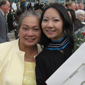 Image of Aileen with her mother
