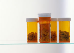 Image of several pill bottles