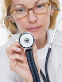 Image of a doctor with a stethoscope
