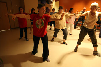 Image of a group exercise class