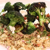 Image of Broccoli Quinoa Salad with an Almond Orange 