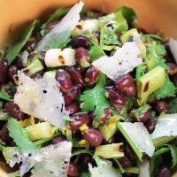 Image of Black Bean Salad with Charred Scallion and Mojito Dressing