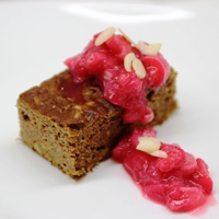 Image of parsnip and red fife loaf with rhubarb jam