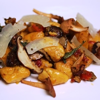 Image of Winter Squash Gnudi with Savory Mushroom Sauce recipe