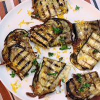 Image of Grilled Eggplant 'Caponata' Sandwiches