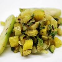 Image of the Grilled Chayote (Cho-Cho) Salsa