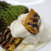 Image of Soursop Ice Cream with Grilled Spiced Plantains