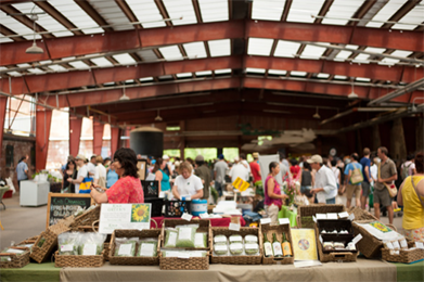 Image of a farmers market